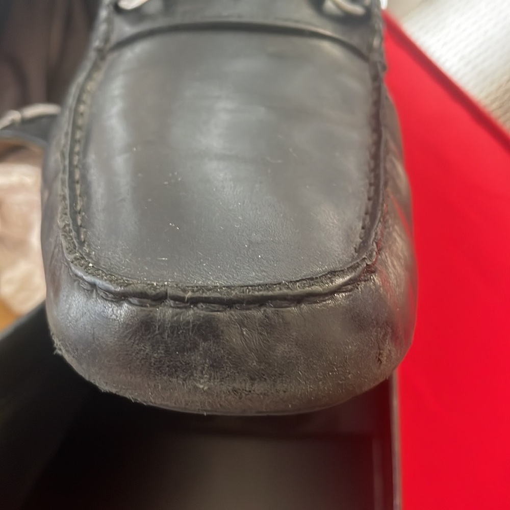 Good condition mens Cole Haan used shoe black leather loafer - Picture 6 of 7